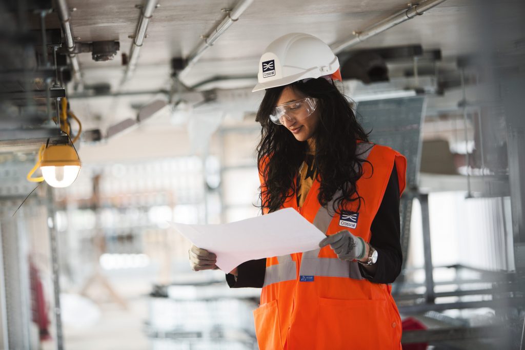 Female engineer working